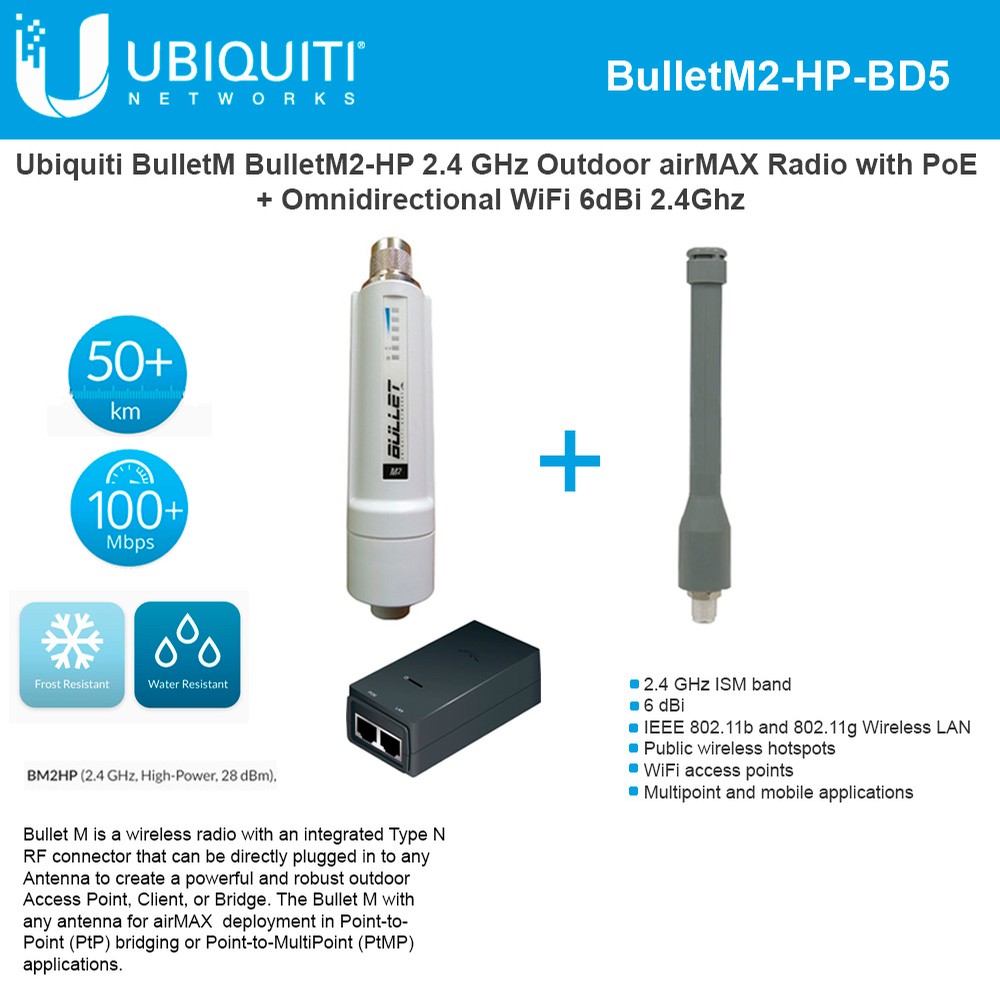 Ubiquiti point to multipoint installation